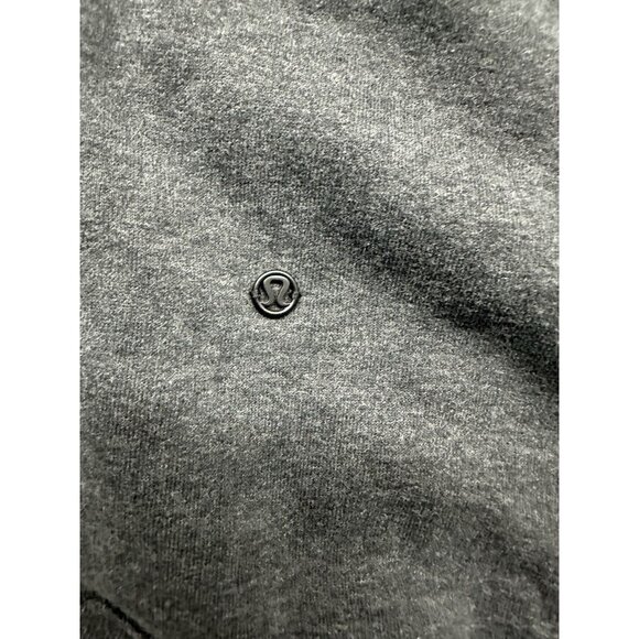 Lululemon Avenue Pullover Hoodie Heather Charcoal Gray Sz 4? Pockets Turtleneck - Picture 3 of 5